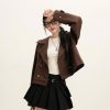Khaki Short Coat x Liam Skirt